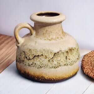 Crowning Touch Small Pitcher Jug Pot 493-10 Handle Tag West‎ Germany